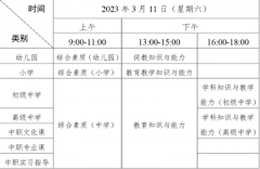 2023年上半年廣東省中小學(xué)教師資格考試時間和報考條件